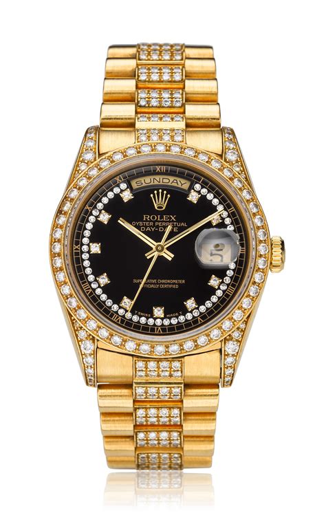 rolex day date with diamond bezel|18k gold Rolex with diamonds.